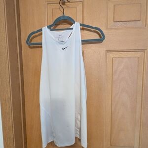 Nike White Dri-FIT Tank Top